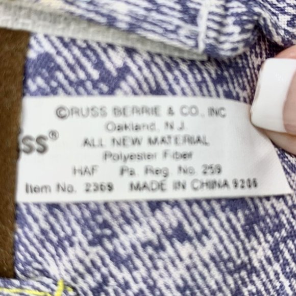 Vtg Russ Troll Buckaroo Cowboy #2369 Plush Doll Plaid Shirt Jeans Soft Body 12" - Picture 10 of 10